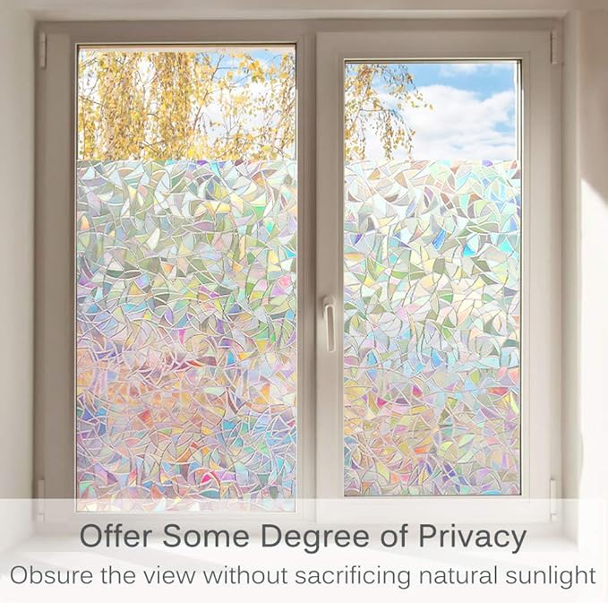 Volcanics Window Privacy Film Static Window Clings Vinyl 3D Window Decals - Image 3