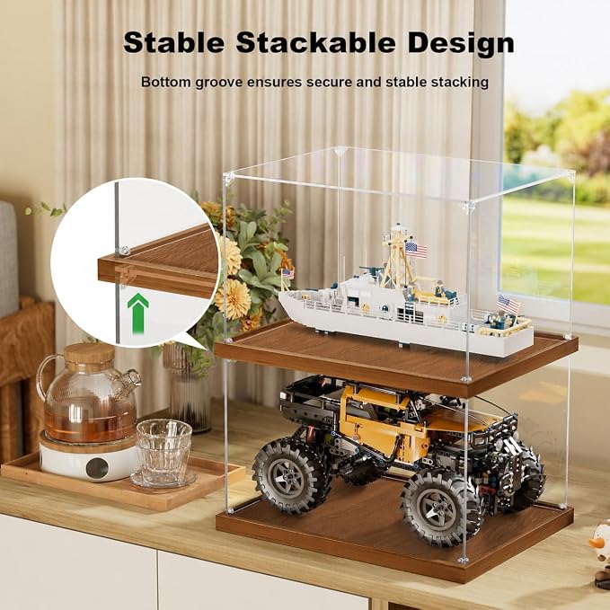 JUJOMAT Acrylic Display Case for Collectibles Clear Acrylic Display Box for - Image 5