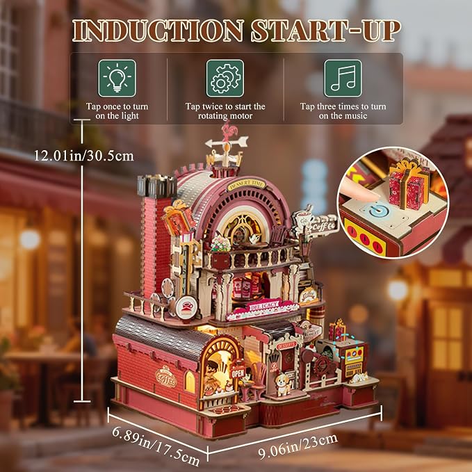 DIY 3D Wooden Puzzles for Adults, Dessert Atelier Electrically Powered – - Image 4