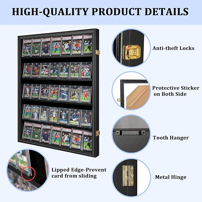 35 Graded Sports Card Display Case - Image 4
