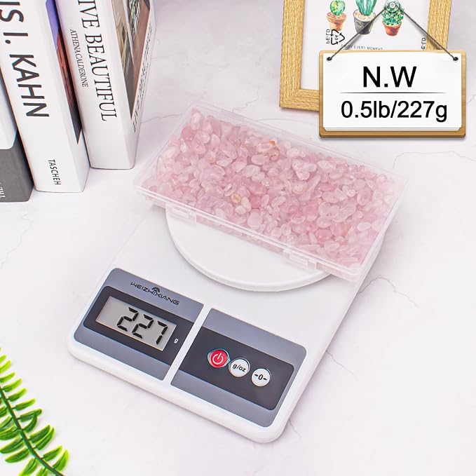 0.5 Lb/230g Rose Quartz Crystal Aquarium Gravel Rocks, Natural Tumbled Healing - Image 9