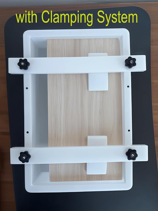 2Pcs Large Epoxy Mold with Clamping System 19.5x11x3 inch 15.8x9x3 inch - Image 3