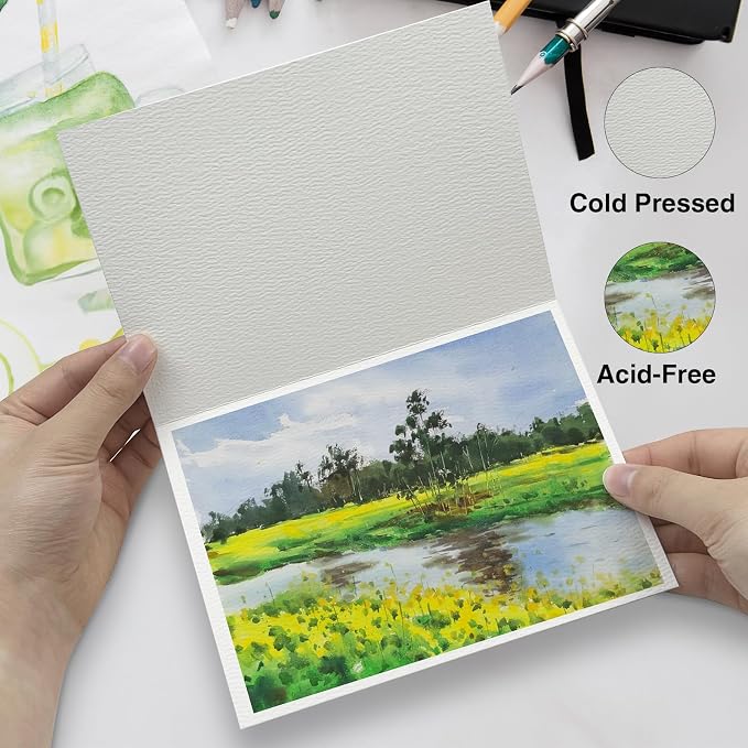 50 Pack Foldable Blank Watercolor Cards - Image 3