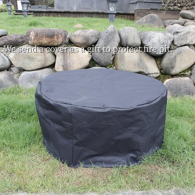 OutVue 36 Inch Fire Pit with 2 Grills, Wood Burning Fire Pits - Image 8