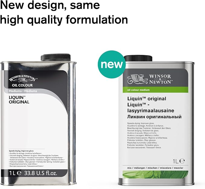 Winsor & Newton Liquin Original Medium, 1 litre Can - Image 8