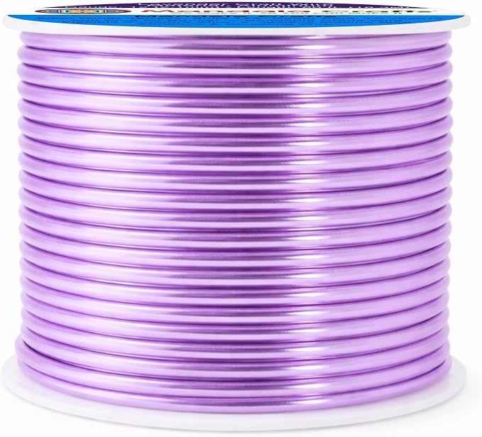 Mandala Crafts 12 Gauge Lavender Anodized Aluminum Craft Wire, 60 FT | Colored - Image 2