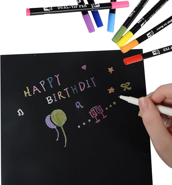 CONDA Black Canvas Board for Painting, 12 Pack Multi Size 11x14, 100% Cotton - Image 9