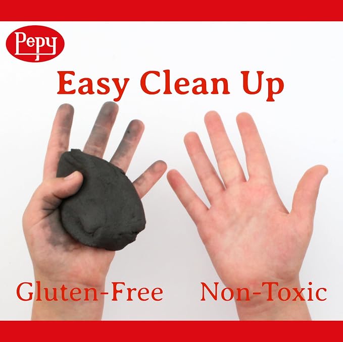 Pepy Premium European Air Dry Modeling Clay Black 2.2 lb Bar - Image 5