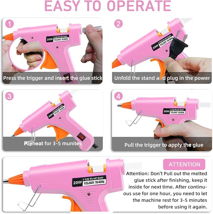 Hot Glue Gun Kit: Mini Hot Glue Gun and Sticks Set - Image 3