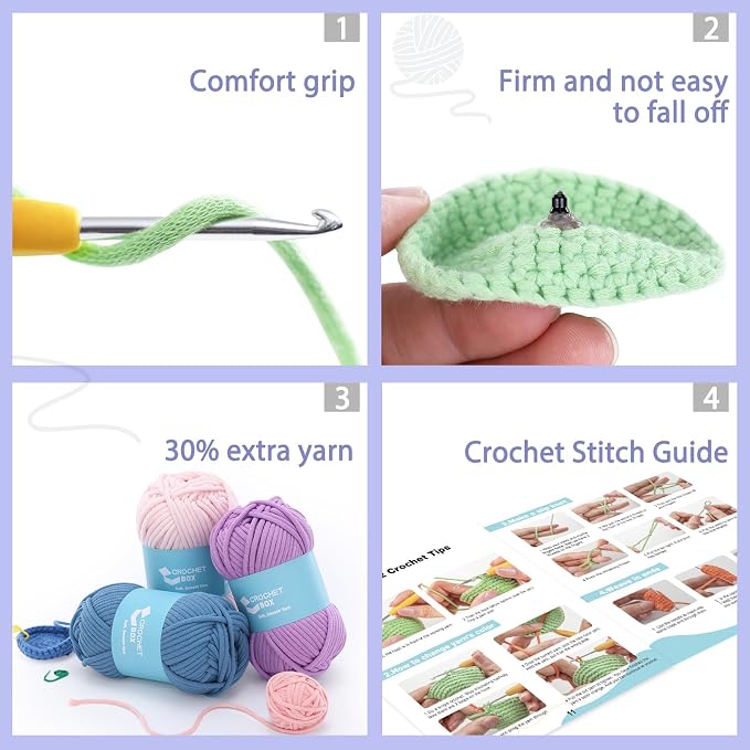 Crochet Kit for Beginners: Elephant Crochet Kit for Adults, Include Easy to Use - Image 5
