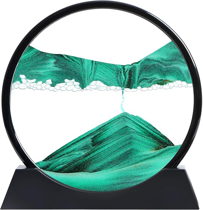 Moving Sand Art Liquid Motion, 3D Deep Sea Sandscape Color Quicksand Decor by KPNUWN