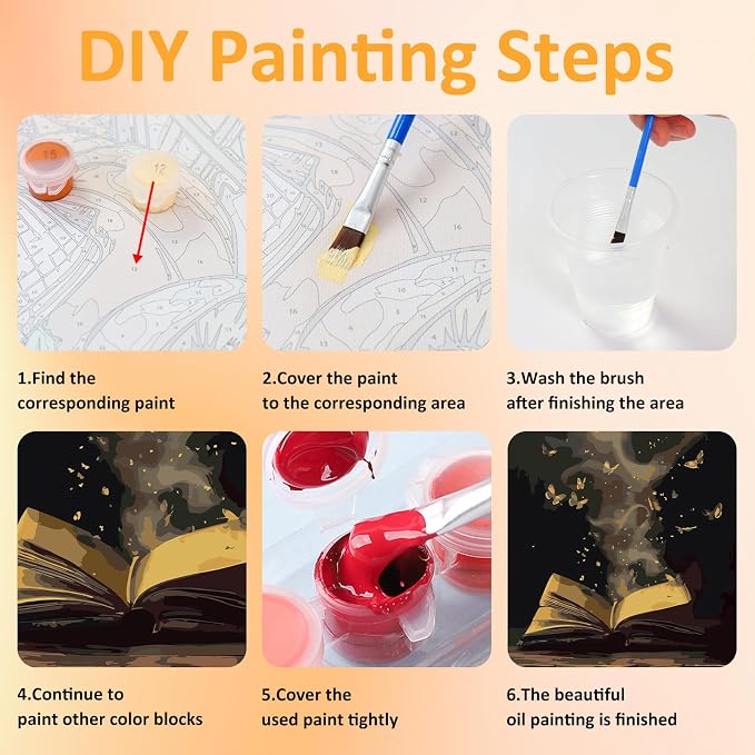Mandun 3 Pack Paint by Numbers Kit - Image 8