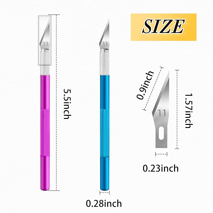 JTIEO 74 Pack Hobby Knife Exacto Knife - Image 6