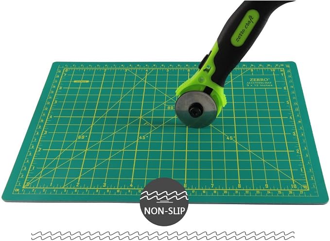 ZERRO Cutting Mat 12" x 9" Self Healing Rotary Cutting Mat A4 | Double-Sided - Image 2