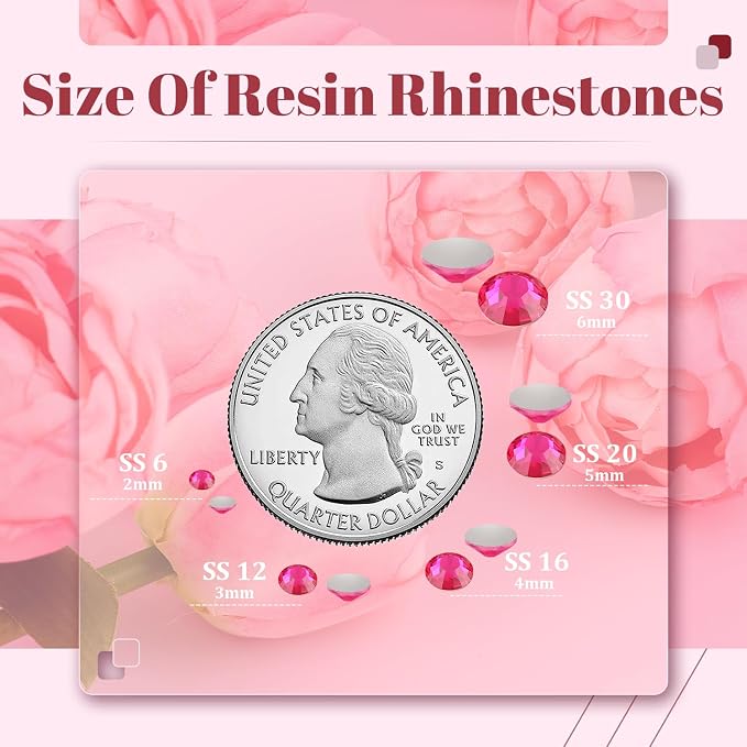 6000PCS 4mm Resin Rhinestones Bulk - Image 3