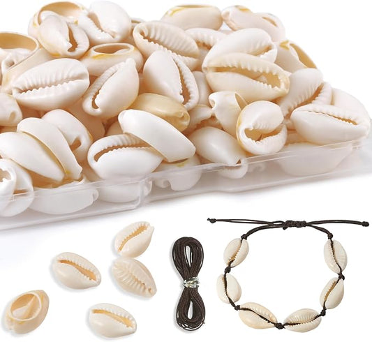 DoDoBeads 100 Pcs Natural Cut Oval Seashells by DoDoBeads