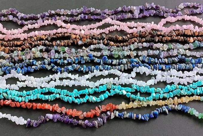 LAIDANLA Tiger Eye 400pcs Natural Chip Stone Beads 5-8mm Healing Crystal - Image 5