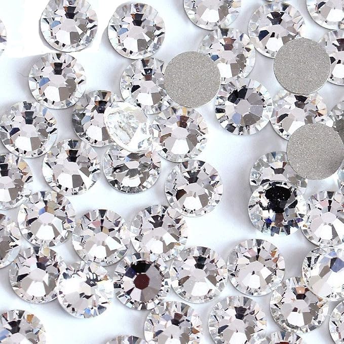 Onwon 288 Pieces SS30 / 6.35mm Clear Crystal Flat Back Brilliant Round by Onwon