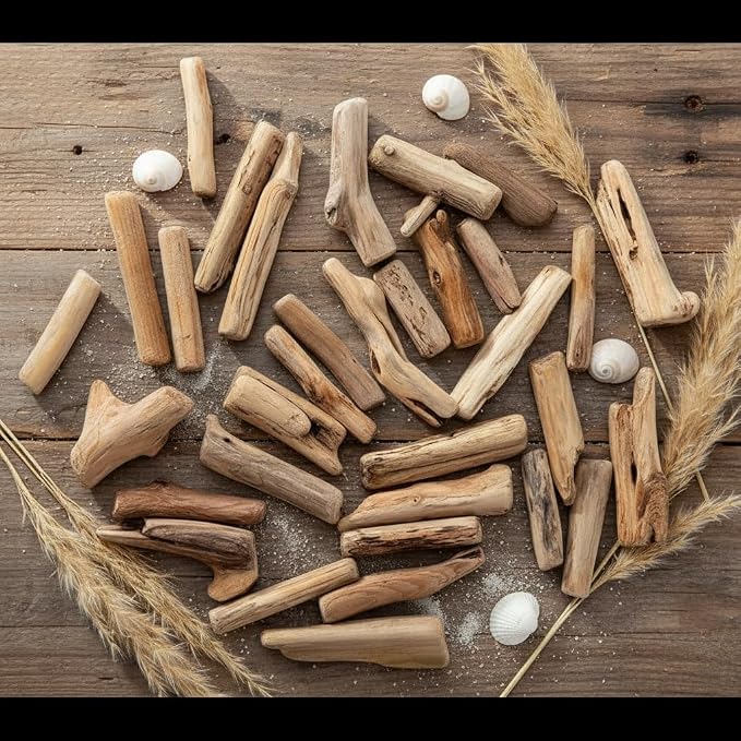 20Pcs Natural Driftwood Pieces - Image 6