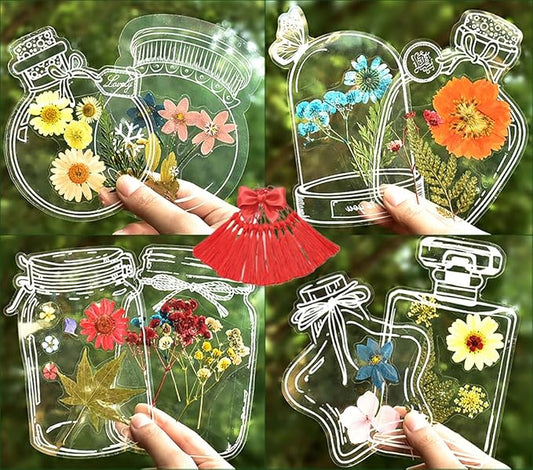 LiveOnce 60pcs DIY Dried Flower Bookmarks by LiveOnce