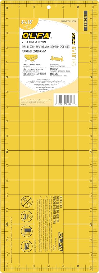 OLFA 6" x 18" Self Healing Double Sided Rotary Mat by OLFA