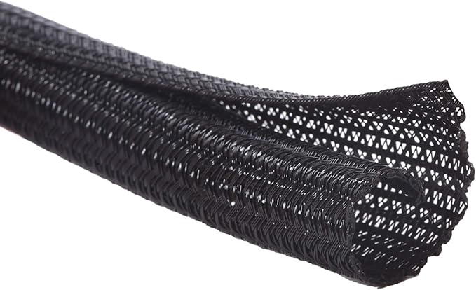 Alex Tech 25ft - 1/4 inch Cord Protector Wire Loom Tubing Cable Sleeve Split by AlexTech