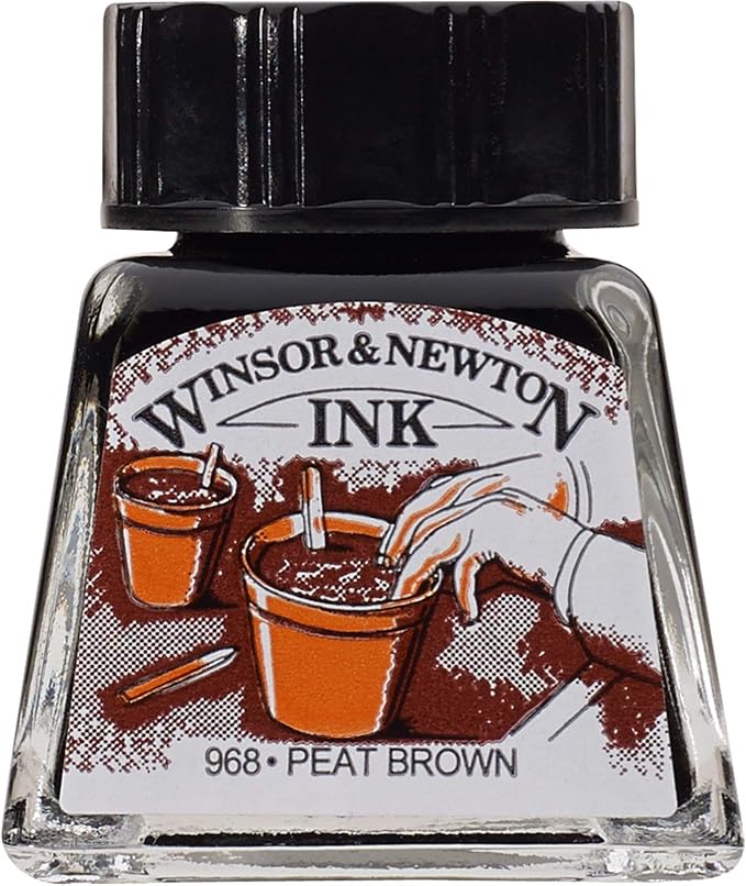 Winsor & Newton Brown Specialty Ink, 14ml Bottle by WinsorNewton