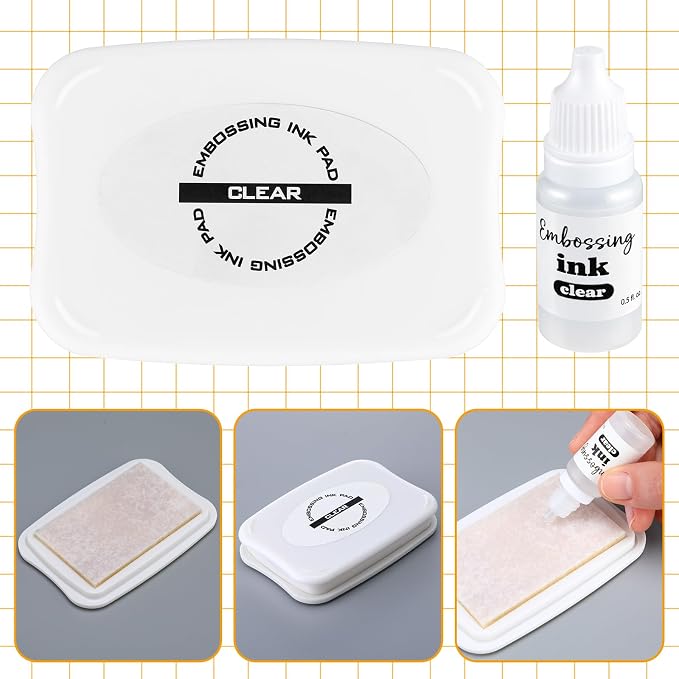 ForraFun 2 Pack 4 Inch Clear Embossing Ink Pad - Image 3