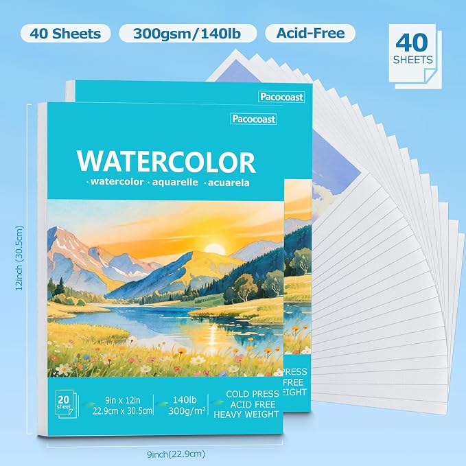 Pacocoast 9"X12" Watercolor Paper - Image 2
