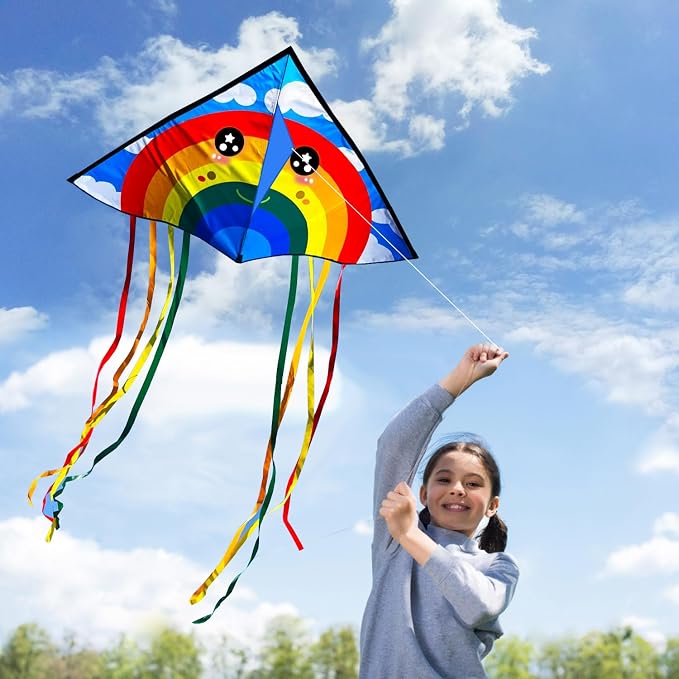 HONBO Large Delta Kite for Kids & Adults, Extremely Easy to Fly Kite for Beach - Image 4