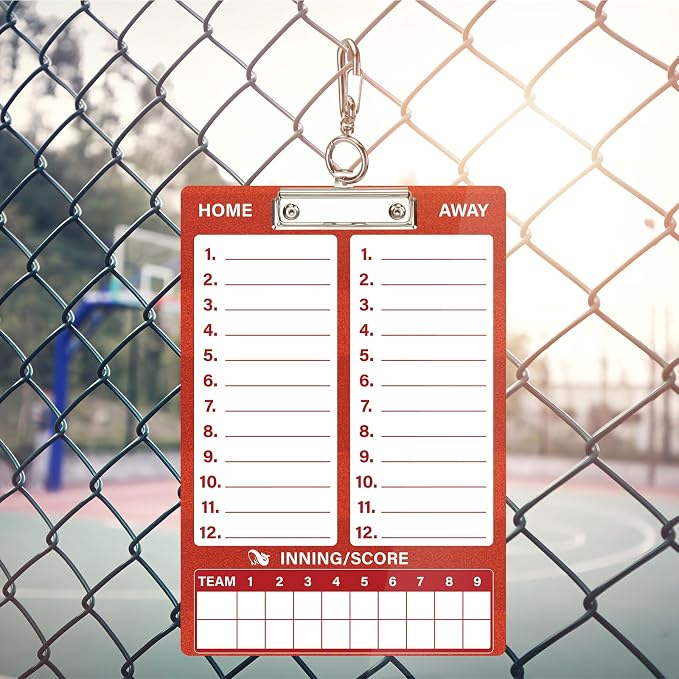 WISYOK Dry Erase Baseball Clipboard, Double Sided, Lineup Board - Image 6