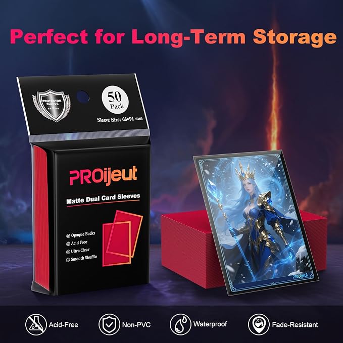 1200 Pack Card Sleeves, Matte Dual Trading Card Sleeves - Image 5