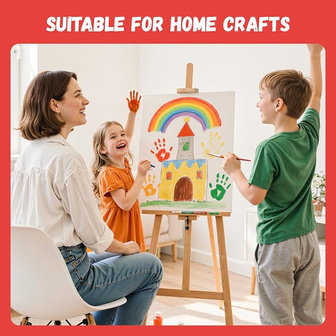 Simetufy 12 Pack 16x20 Inch Flat Canvas Panels Large Painting Boards | 8 Oz - Image 7