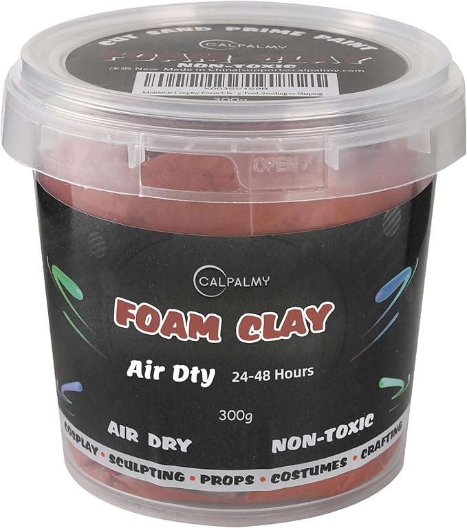 Moldable Cosplay Foam Clay Brown Colors – High Density and Quality by CalPalmy