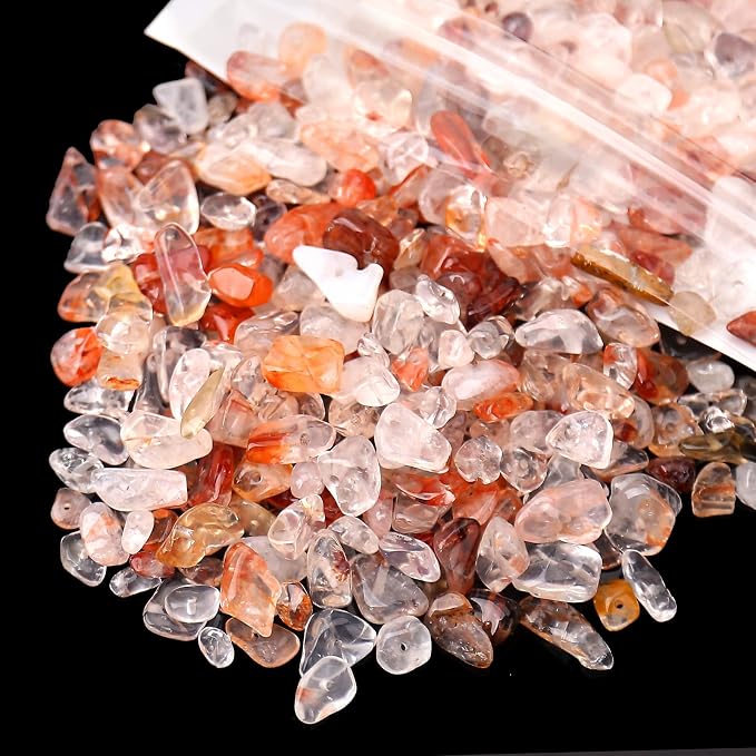 456 PCs Natural Chip Stone Beads, 5-8mm Irregular Multicolor Gemstones Loose - Image 2
