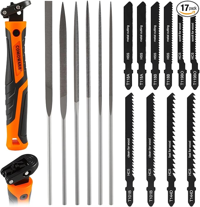 COMOWARE 17Pcs Handsaw & File Set by COMOWARE