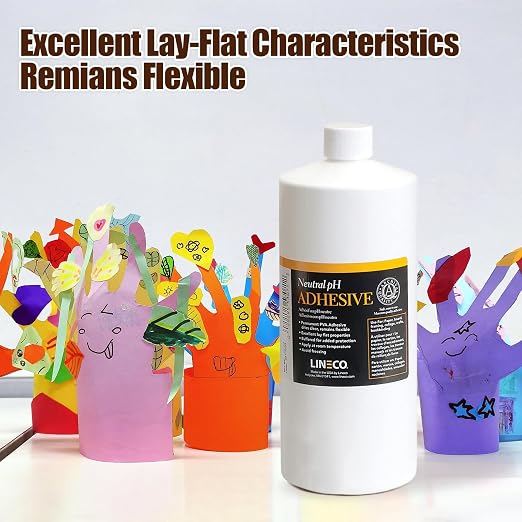 Lineco Neutral pH Acid-Free All-Purpose PVA Adhesive, Dries Clear, 1 Quart - Image 4