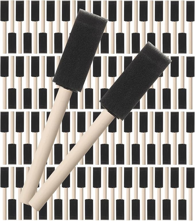 Bates- Foam Paint Brushes, 100 Pack by BatesChoice