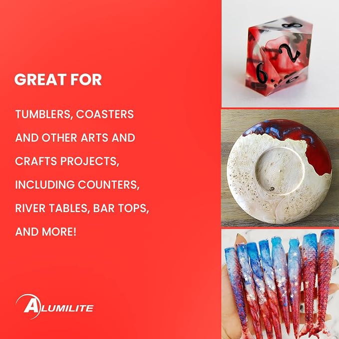 Alumilite Liquid Dye Flo Red 1 Oz, Highly Concentrated Dye - Image 2