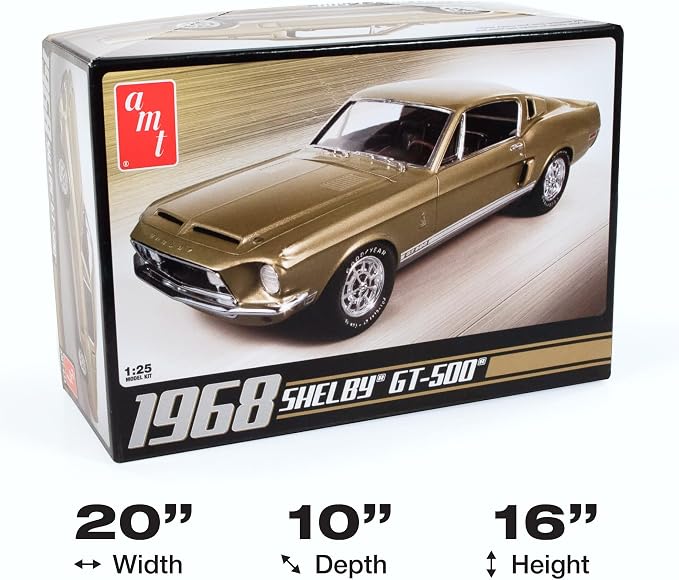 AMT 1968 Shelby GT 500 1:25 Scale Model Kit - Image 5