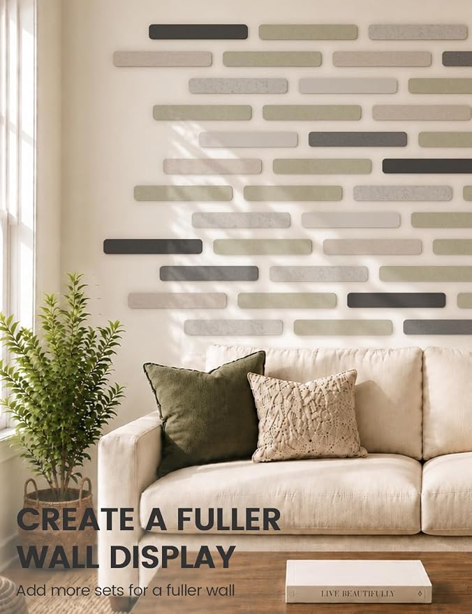 Fluxynara Cork Board Alternative Felt Strip Board 8-Pack 13"x2", Office Pin - Image 7