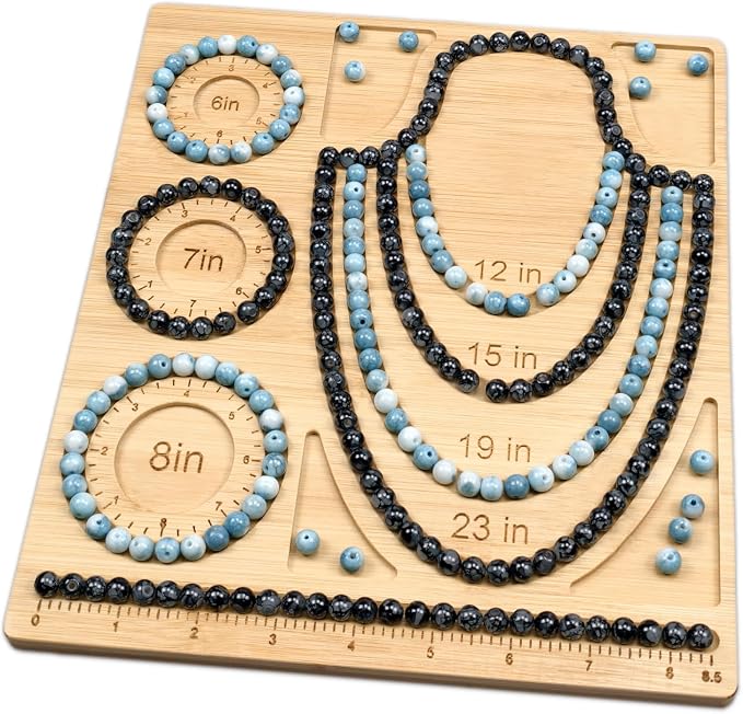 Petoysoso Bead Boards for Jewelry Making, Bamboo Beading Board for Necklace & - Image 4