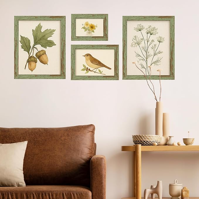 puthiac 11x14 Rustic Farmhouse Picture Frame, Weathered Green, 1 Pack | - Image 9