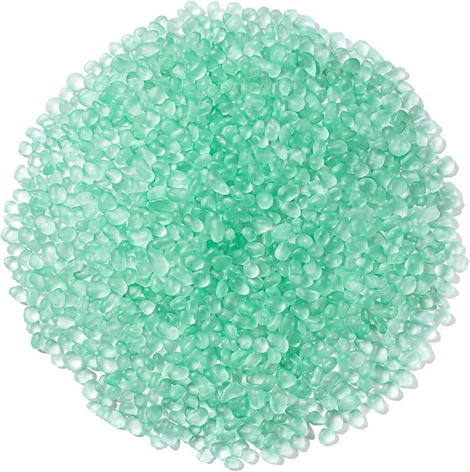 Keedolla Mint Green Sea Glass Stones Frosted Glass Pebbles Gemstones by Keedolla