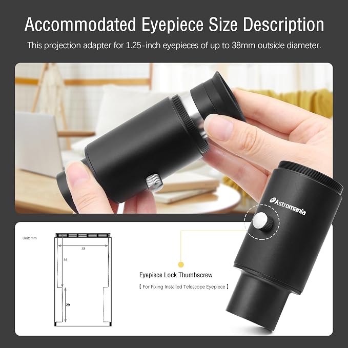 Astromania Telescope Fixed Photo Camera Adapter - Image 5
