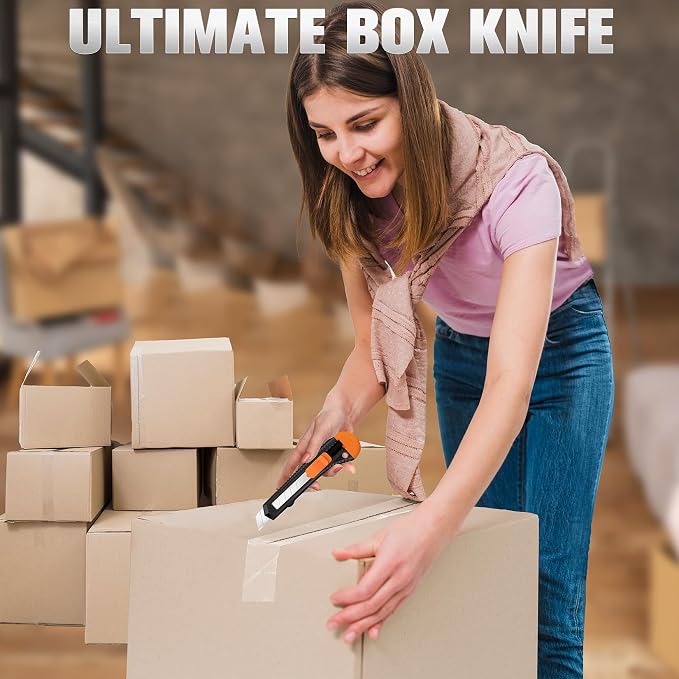 Box Cutter, Utility Knife, 16 Pack Box Cutter Retractable, Box Cutter Knife - Image 6