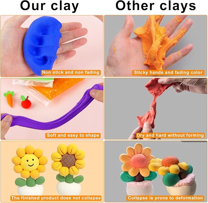 36 Colors Air Dry Clay, Modeling Clay - Image 3