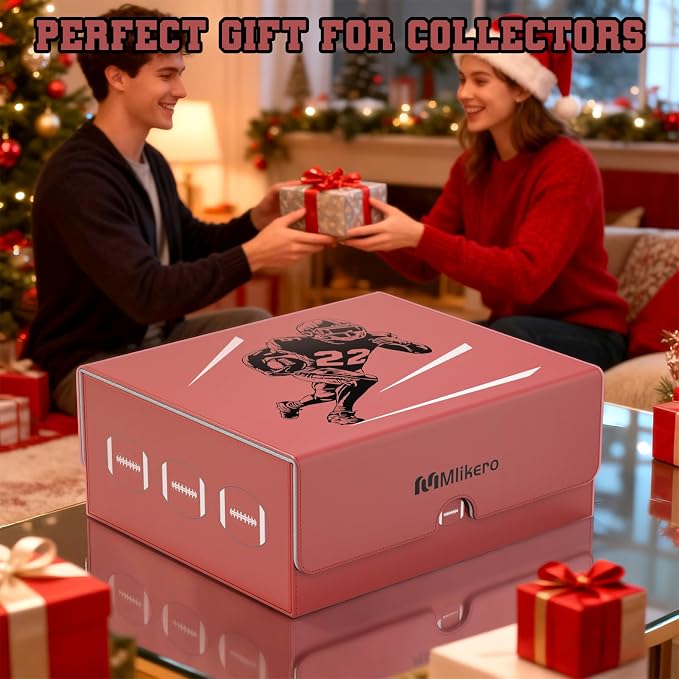 Mlikero Football Card Storage Box, Trading Card Storage Box Oversized Fits - Image 7
