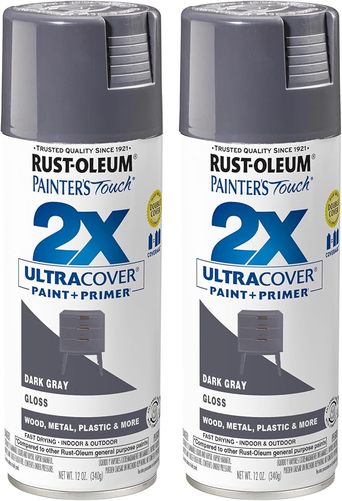Rust-Oleum 334031-2PK Painter's Touch 2X Ultra Cover Spray Paint, 12 oz by Rust-Oleum