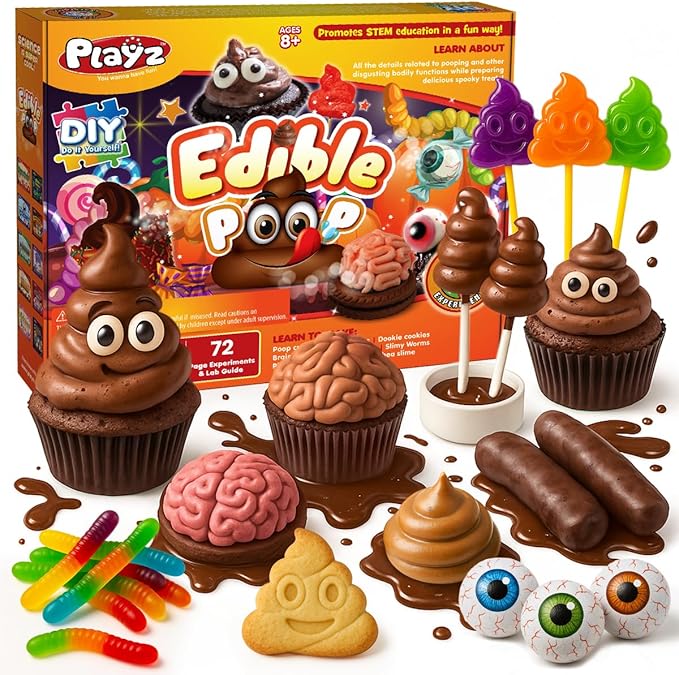 Playz Edible Poo Chocolate & Candy Making Science Kit by Playz